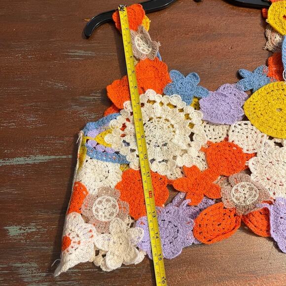 PATCHWORK DOLLY CROCHET Women's Top One Size - Picture 6 of 6
